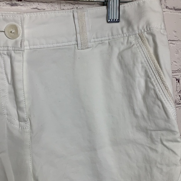 Tommy Bahama White Bermuda Style Chino Shorts - Picture 3 of 13